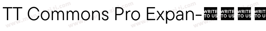 TT Commons Pro Expan字体转换